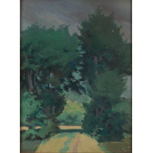 Mieczyslaw Trautman (1885-1941), Paesaggio forestale, 1924