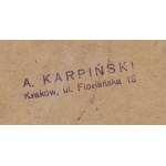 Alfons Karpiński (1875 Rozwadów près de Tarnobrzeg - 1961 Kraków), Fleurs dans un vase