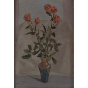 Benn Bencion Rabinowicz (1905 Bialystok - 1989 Parigi), Rose in vaso