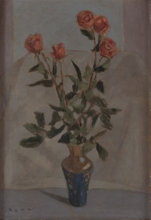 Benn Bencion Rabinowicz (1905 Bialystok - 1989 Paris), Roses in a vase