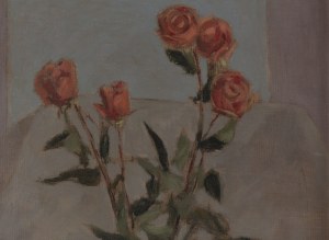 Benn Bencion Rabinowicz (1905 Bialystok - 1989 Paris), Rosen in einer Vase