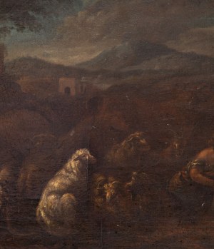 Peintre d'Europe occidentale, XVIIe siècle, Bergers dans le type de Leandro Bassano