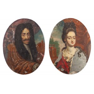 Autor neznámý, Pár portrétů Jana II. Kazimíra a Louise Marie Gonzagy