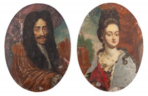 Auteur inconnu, Paire de portraits de Jean II Casimir et Louise Marie Gonzaga