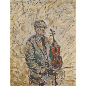 Wacław Taranczewski (1903 Czarnków - 1987 Kraków), Portrait of a violinist