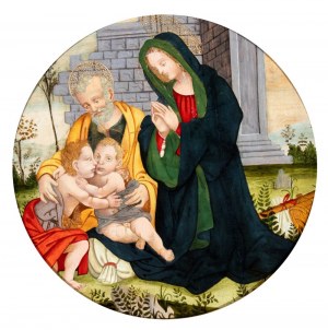 Artista fiorentino, fine XV - inizio XVI secolo, Svätá rodina so svätým Jánom