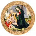 Artista fiorentino, fine XV - inizio XVI secolo, Sainte Famille avec Saint Jean