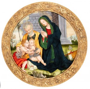 Artista fiorentino, fine XV - inizio XVI secolo, Holy Family with Saint John