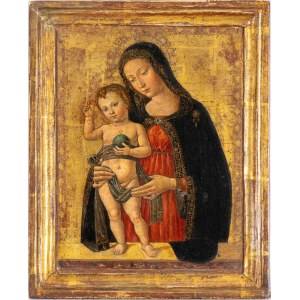 Piermatteo d'Amelia (neimodi_di) (Amelia ca. 1445-Amelia? ca. 1510), Jungfrau mit Kind