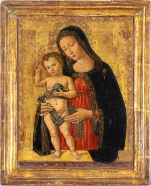 Piermatteo d'Amelia (neimodi_di) (Amelia ca. 1445-Amelia? ca. 1510), Jungfrau mit Kind