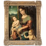 Francesco Brina (attribuito a) (Firenze 1540-Firenze 1586), Madonna con Bambino e San Giovanni