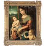 Francesco Brina (attribuito a) (Florenz 1540-Florenz 1586), Madonna mit Kind und heiligem Johannes