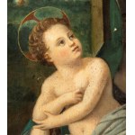 Francesco Brina (attribuito a) (Firenze 1540-Firenze 1586), Madonna con Bambino e San Giovanni