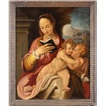 Artista anonimo, XVIII - XIX secolo, Madonna mit Kind und heiligem Johannes