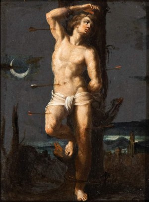 Artista veneto, inizio XVII secolo, The Martyrdom of St Sebastian