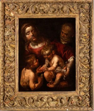 Artista toscano, XVII-XVIII secolo, Święta Rodzina ze św. Janem