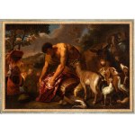 Artista genovese, XVII secolo, Odchod Abrahama a jeho rodiny do Kanaánu