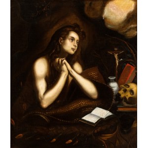 Domenico Robusti Tintoretto (seguace di) (Venezia 1560-Venezia 1635), Penitent Magdalene