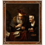 Artista olandese, XVII - XVIII secolo, L'usuraio e sua moglie