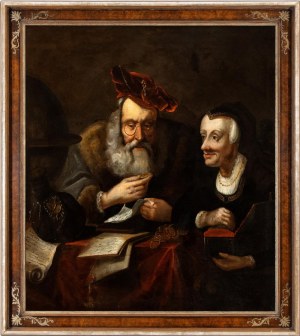Artista olandese, XVII - XVIII secolo, L'usurier et sa femme
