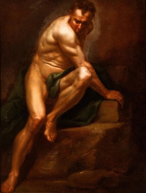 Carlo Maratti (Camerano 1625-Roma 1713), Studio di nudo maschile