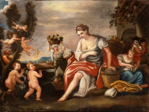 Scuola napoletana, XVIII secolo, La vendemmia