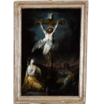Artista attivo a Roma, fine XVIII - inizio XIX secolo, Crocifissione con Maria Maddalena