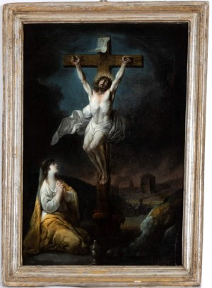 Artista attivo a Roma, fine XVIII - inizio XIX secolo, Kreuzigung mit Maria Magdalena