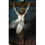 Artista attivo a Roma, fine XVIII - inizio XIX secolo, Crucifixion with Mary Magdalene
