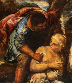 Artista veneto, fine XVII - inizio XVIII secolo, Susanna e gli anziani