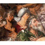 Artista fiammingo, XVII secolo, Kristus a kající se hříšníci