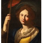 Nicolò De Simone (Attivo A Napoli Dal 1636 Al 1677), a) Heilige Agatha; b) Heilige mit roter Fahne. Gemälde-Paar