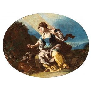 Francesco Solimena (attribuito a) (Serino 1657-Napoli 1747), Weibliche allegorische Figur