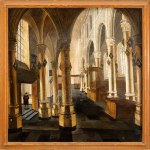 Artista olandese, XVIII secolo, Interno di chiesa olandese