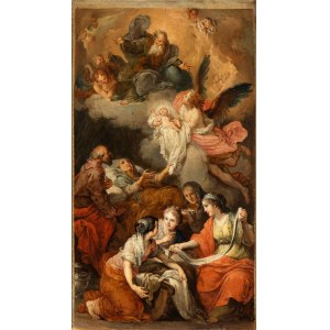 Scuola romana, XVIII secolo, The Birth of the Virgin