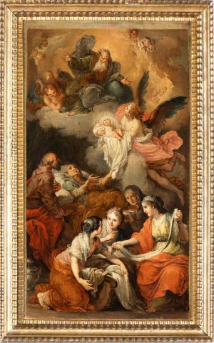 Scuola romana, XVIII secolo, The Birth of the Virgin