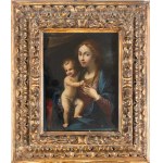 Artista emiliano, fine XVI - inizio XVII secolo, Madonna con Bambino