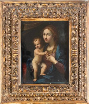 Artista emiliano, fine XVI - inizio XVII secolo, Virgin and Child