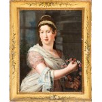 Artista francese, XIX secolo, Ritratto di gentildonna come Flora