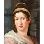 Artista francese, XIX secolo, Ritratto di gentildonna come Flora