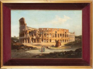 Ippolito Caffi (ambito di) (Belluno 1809-Lissa 1866), Veduta del Colosseo