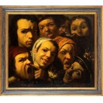 Artista napoletano, XVIII secolo, Study of character heads (The Deadly Sins)