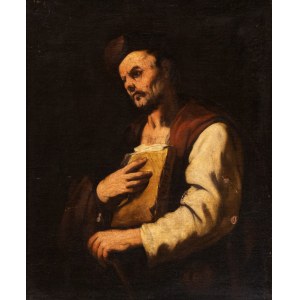Luca Giordano (ambito di) (Napoli 1634-1705), Filosofo con libro