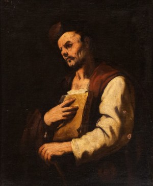 Luca Giordano (ambito di) (Napoli 1634-1705), Philosopher with book