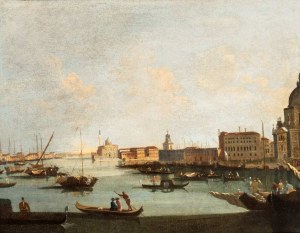 Francesco Tironi (Venezia 1745 - Venezia 1797), Pohľad na Bacino di San Marco so San Giorgio Maggiore a Punta della Dogana