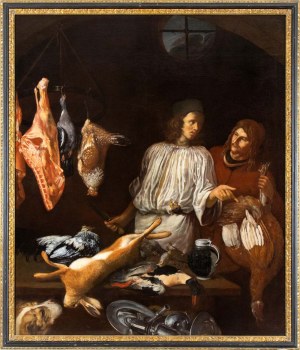 Artista fiammingo attivo in Italia, XVII secolo, The Butcher's shop