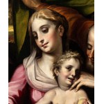 Artista fiammingo attivo in Italia, ultimo quarto del XVI secolo, Sainte Famille avec Sainte Anne et Saint Jean