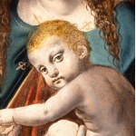 Cerchia di Leonardo da Vinci (Ambrogio de' Predis?), Madona s dieťaťom (Madonna dei Fiori)