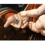 Cerchia di Leonardo da Vinci (Ambrogio de' Predis?), Madonna con Bambino (Madonna dei Fiori)