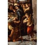 Luca Giordano (attribuito a) (Neapol 1634-1705), a) Večeře v domě farizeje; b) Svatba v Kanaánu. Dvojice obrazů